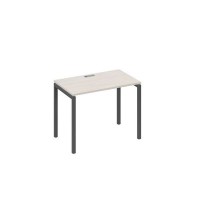 А4 А2 002 ДШ (Дуб шамони/Антрацит) Стол письменный на металлокаркасе DUE