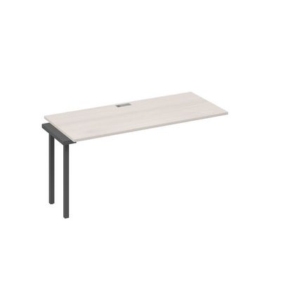 А4 А2 015-1 ДШ (Дуб шамони/Антрацит) Секция стола 160 рабочей станции на каркасе DUE