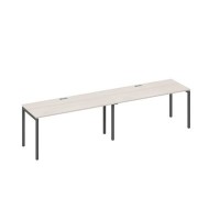 А4 А2 015-2 ДШ (Дуб шамони/Антрацит) Рабочая станция 2х160 опоры DUE