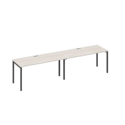 А4 А2 015-2 ДШ (Дуб шамони/Антрацит) Рабочая станция 2х160 опоры DUE