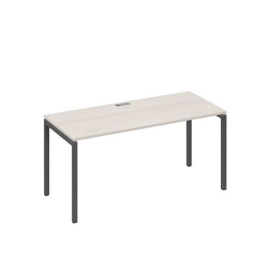 А4 А2 015 ДШ (Дуб шамони/Антрацит) Стол письменный на металлокаркасе DUE