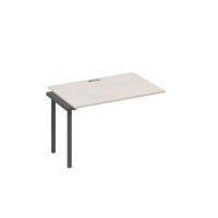 А4 А2 022-1 ДШ (Дуб шамони/Антрацит) Секция стола 100 рабочей станции на каркасе DUE