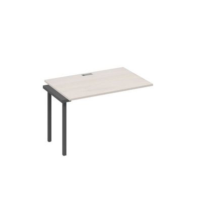 А4 А2 022-1 ДШ (Дуб шамони/Антрацит) Секция стола 100 рабочей станции на каркасе DUE