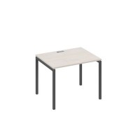 А4 А2 022 ДШ (Дуб шамони/Антрацит) Стол письменный на металлокаркасе DUE