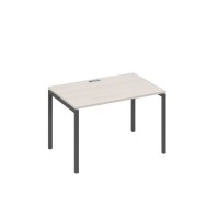 А4 А2 023 ДШ (Дуб шамони/Антрацит) Стол письменный на металлокаркасе DUE