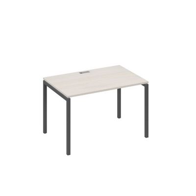 А4 А2 023 ДШ (Дуб шамони/Антрацит) Стол письменный на металлокаркасе DUE