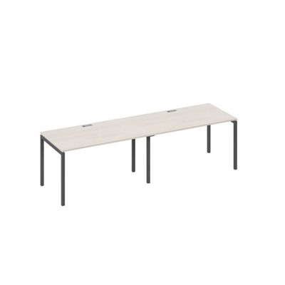 А4 А2 024-2 ДШ (Дуб шамони/Антрацит) Рабочая станция 2х140 опоры DUE