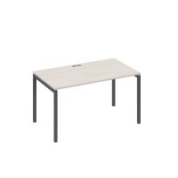 А4 А2 024 ДШ (Дуб шамони/Антрацит) Стол письменный на металлокаркасе DUE