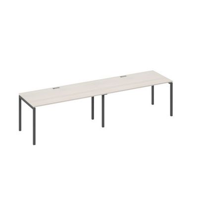 А4 А2 025-2 ДШ (Дуб шамони/Антрацит) Рабочая станция 2х160 опоры DUE