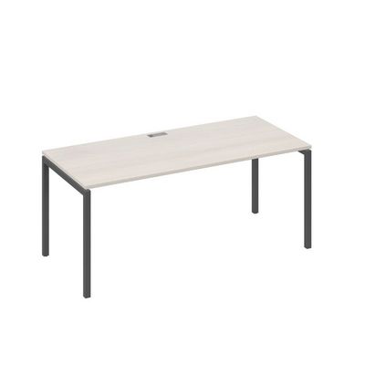 А4 А2 026 ДШ (Дуб шамони/Антрацит) Стол письменный на металлокаркасе DUE