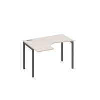 А4 А2 031 ДШ (Дуб шамони/Антрацит) Стол эргономичный левый "Классика" на металлокаркасе DUE