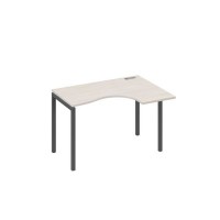 А4 А2 032 ДШ (Дуб шамони/Антрацит) Стол эргономичный правый "Классика" на металлокаркасе DUE