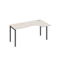 А4 А2 036 ДШ (Дуб шамони/Антрацит) Стол эргономичный правый "Классика" на металлокаркасе DUE