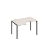 А4 А2 041 ДШ (Дуб шамони/Антрацит) Стол эргономичный левый "Классика" на металлокаркасе DUE