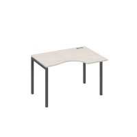 А4 А2 042 ДШ (Дуб шамони/Антрацит) Стол эргономичный правый "Классика" на металлокаркасе DUE