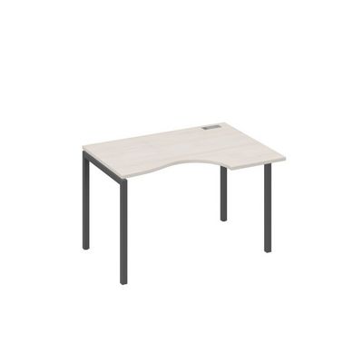 А4 А2 042 ДШ (Дуб шамони/Антрацит) Стол эргономичный правый "Классика" на металлокаркасе DUE