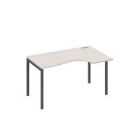А4 А2 044 ДШ (Дуб шамони/Антрацит) Стол эргономичный правый "Классика" на металлокаркасе DUE