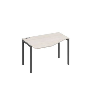 А4 А2 051 ДШ (Дуб шамони/Антрацит) Стол эргономичный левый "Техно" на металлокаркасе DUE