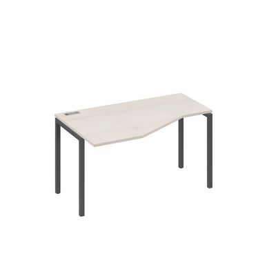 А4 А2 053 ДШ (Дуб шамони/Антрацит) Стол эргономичный левый "Техно" на металлокаркасе DUE