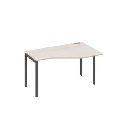 А4 А2 054 ДШ (Дуб шамони/Антрацит) Стол эргономичный правый "Техно" на металлокаркасе DUE