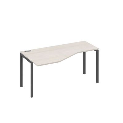 А4 А2 055 ДШ (Дуб шамони/Антрацит) Стол эргономичный левый "Техно" на металлокаркасе DUE