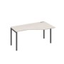 А4 А2 056 ДШ (Дуб шамони/Антрацит) Стол эргономичный правый "Техно" на металлокаркасе DUE