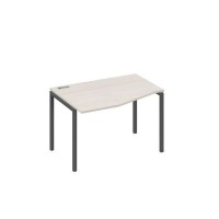 А4 А2 061 ДШ (Дуб шамони/Антрацит) Стол эргономичный левый "Техно" на металлокаркасе DUE