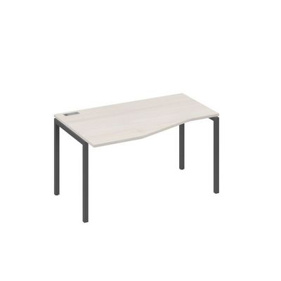 А4 А2 063 ДШ (Дуб шамони/Антрацит) Стол эргономичный левый "Техно" на металлокаркасе DUE