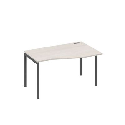 А4 А2 064 ДШ (Дуб шамони/Антрацит) Стол эргономичный правый "Техно" на металлокаркасе DUE
