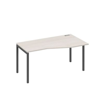 А4 А2 066 ДШ (Дуб шамони/Антрацит) Стол эргономичный правый "Техно" на металлокаркасе DUE