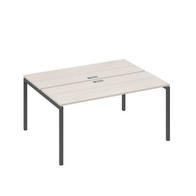 А4 А2 172 ДШ (Дуб шамони/Антрацит) Рабочая станция на каркасе DUE столы 2х160