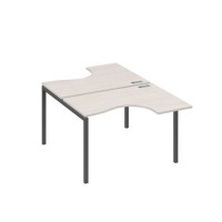 А4 А2 180 ДШ (Дуб шамони/Антрацит) Рабочая станция опоры DUE столы 2х120 Классика