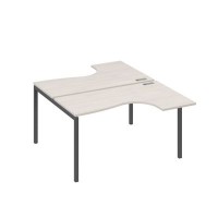 А4 А2 181 ДШ (Дуб шамони/Антрацит) Рабочая станция опоры DUE столы 2х140 Классика