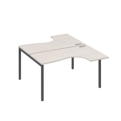 А4 А2 181 ДШ (Дуб шамони/Антрацит) Рабочая станция опоры DUE столы 2х140 Классика