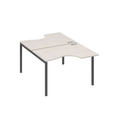 А4 А2 183 ДШ (Дуб шамони/Антрацит) Рабочая станция опоры DUE столы 2х120 Классика