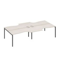 А4 А2 185-2 ДШ (Дуб шамони/Антрацит) Станция рабочая DUE 4х160 со столами Классика