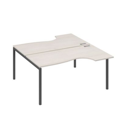 А4 А2 185 ДШ (Дуб шамони/Антрацит) Рабочая станция опоры DUE столы 2х160 Классика