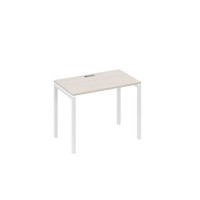 А4 Б2 002 ДШ (Дуб шамони/Белый) Стол письменный на металлокаркасе DUE