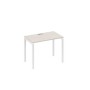 А4 Б2 002 ДШ (Дуб шамони/Белый) Стол письменный на металлокаркасе DUE