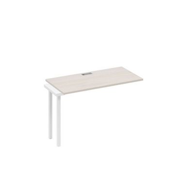 А4 Б2 003-1 ДШ (Дуб шамони/Белый) Секция стола 120 рабочей станции на каркасе DUE