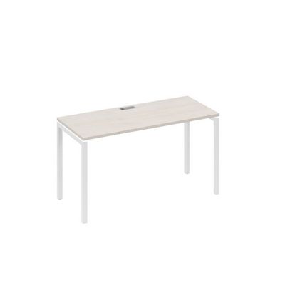 А4 Б2 004 ДШ (Дуб шамони/Белый) Стол письменный на металлокаркасе DUE
