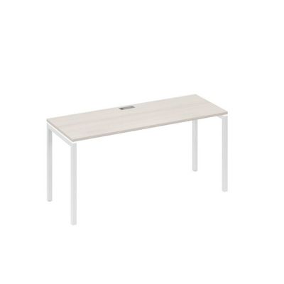 А4 Б2 005 ДШ (Дуб шамони/Белый) Стол письменный на металлокаркасе DUE