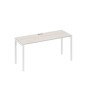 А4 Б2 005 ДШ (Дуб шамони/Белый) Стол письменный на металлокаркасе DUE