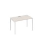 А4 Б2 013 ДШ (Дуб шамони/Белый) Стол письменный на металлокаркасе DUE