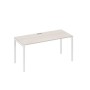А4 Б2 015 ДШ (Дуб шамони/Белый) Стол письменный на металлокаркасе DUE