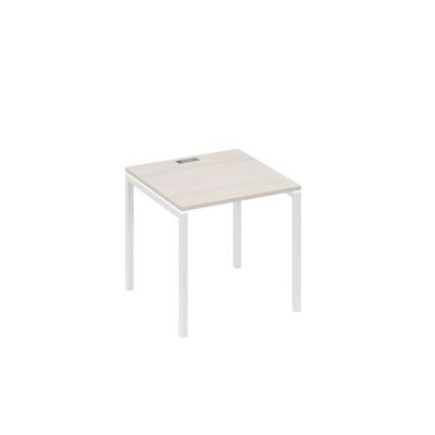 А4 Б2 021 ДШ (Дуб шамони/Белый) Стол письменный на металлокаркасе DUE