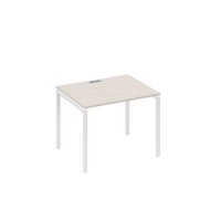 А4 Б2 022 ДШ (Дуб шамони/Белый) Стол письменный на металлокаркасе DUE
