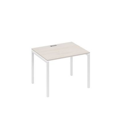 А4 Б2 022 ДШ (Дуб шамони/Белый) Стол письменный на металлокаркасе DUE
