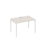 А4 Б2 023 ДШ (Дуб шамони/Белый) Стол письменный на металлокаркасе DUE