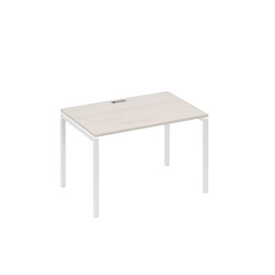 А4 Б2 023 ДШ (Дуб шамони/Белый) Стол письменный на металлокаркасе DUE